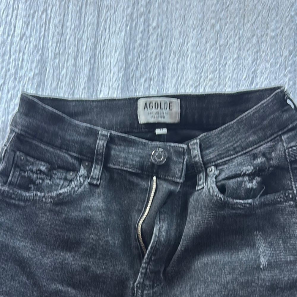 Agolde Black Skinny Jeans Sleek Modern Fit